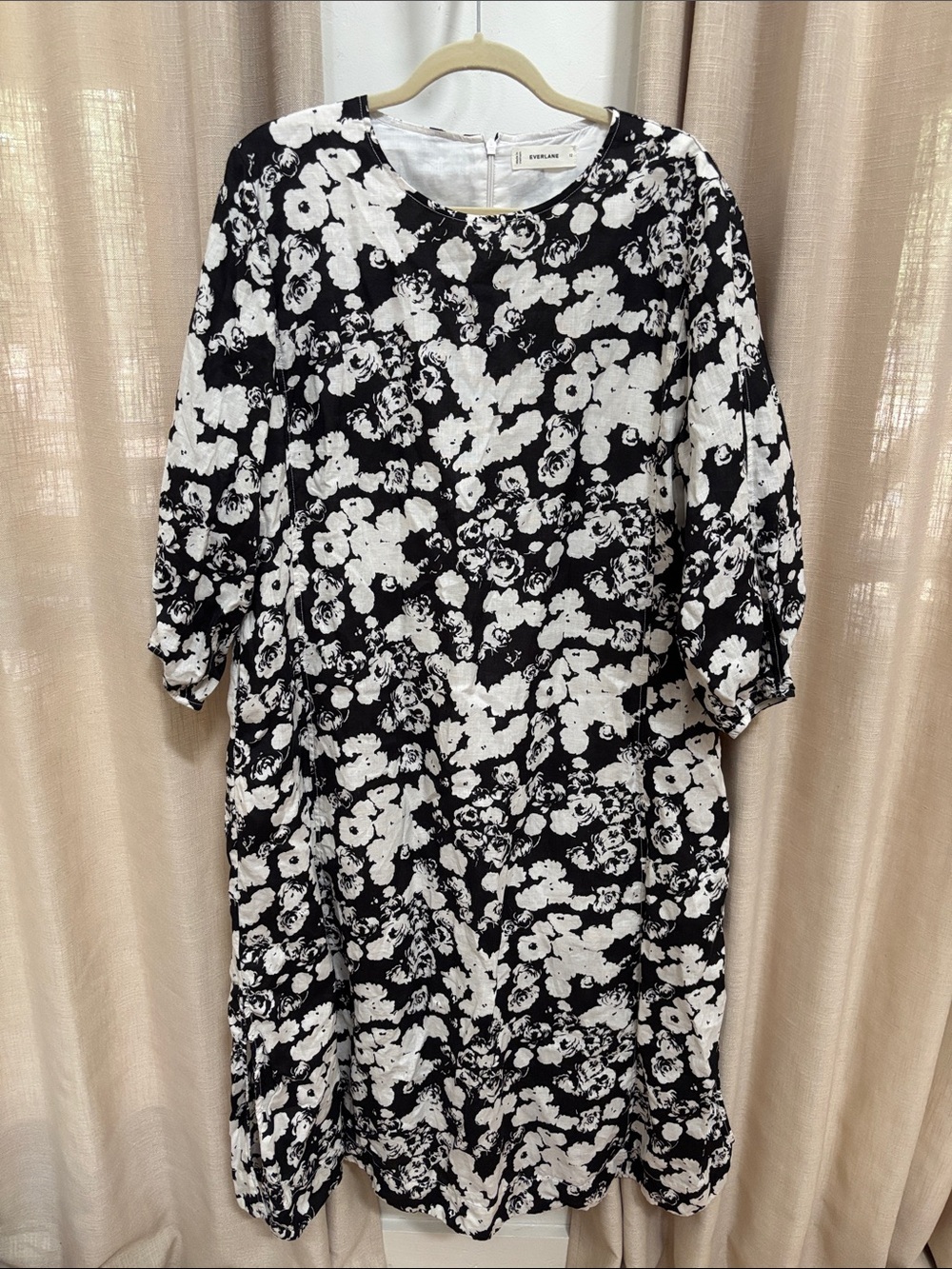 Everlane floral flax linen dress